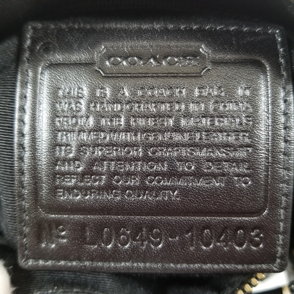 Coach Black Logo Jacquard Convertible Crossbody Shoulder Bag - Picture 8 of 12